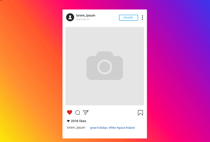 Une photo de profil instagram avec des milliers de likes